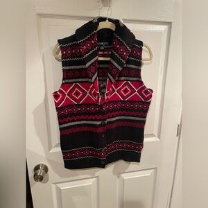 American Living Southwestern Aztec Sweater Vest